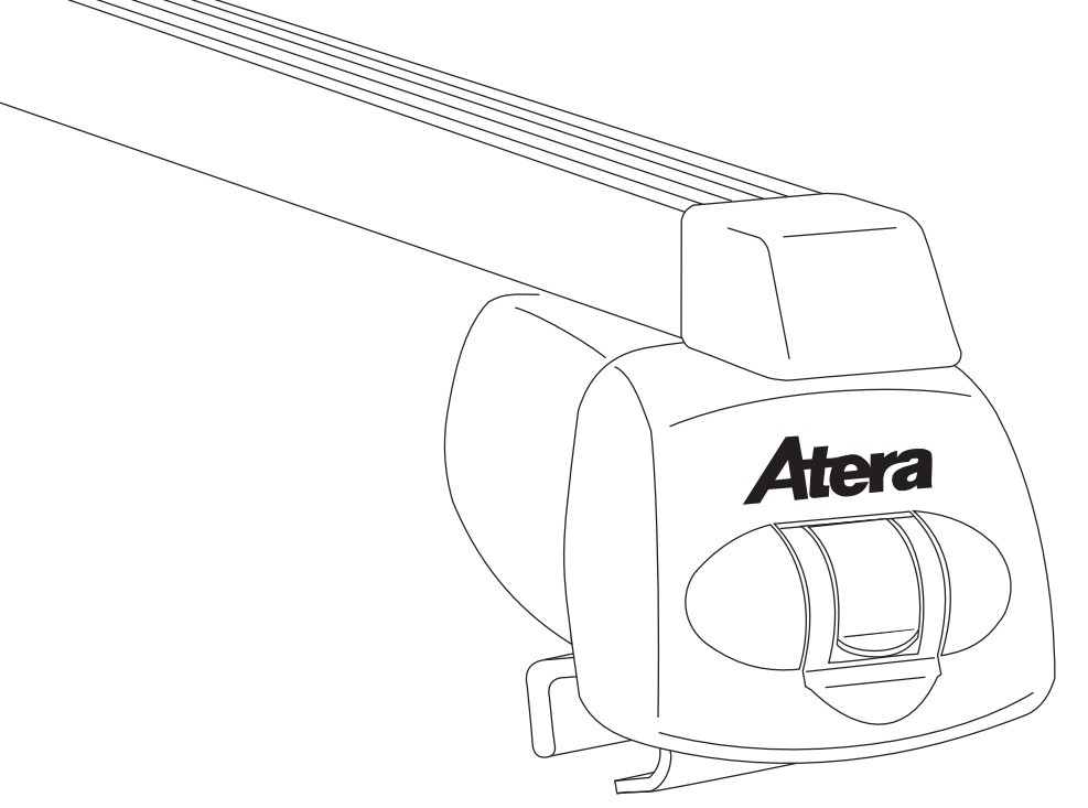 ATERA SIGNO for closed roof rails, 110 cm, 75 kg, Steel Length: 110cm, Width: 196mm, Height: 200mm Roof bars 044236 buy