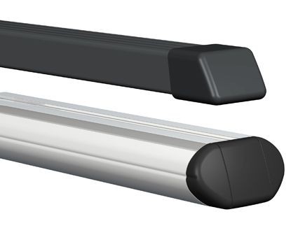 ATERA 044302 Roof bars for closed roof rails, 122 cm, 100 kg, Steel