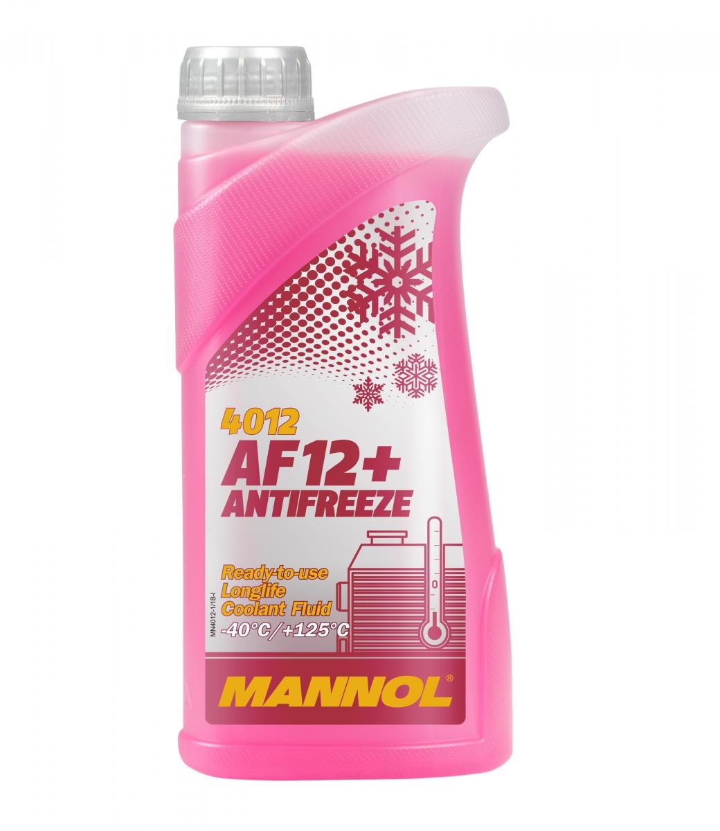 AF12 MANNOL AF12+ G12+ Rood, 1L G12+, Temperatuurbereik van: -40°C Antivries / koelvloeistof MN4012-1