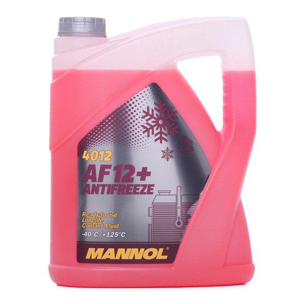 Mannol AF12+ Red Antifreeze Coolant Concentrated To -40C Longlife 5L