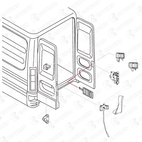 COVIND Door Handle C39/190 for IVECO Daily