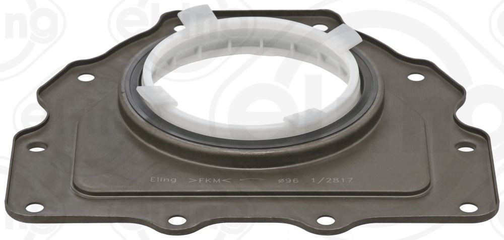 ELRING 650.330 Crankshaft seal with mounting sleeve, FPM (fluoride rubber), with housing