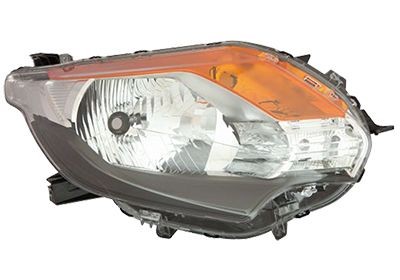 VAN WEZEL 3298964 Headlight Right, H4, yellow, for right-hand traffic, without motor for headlamp levelling, P43t