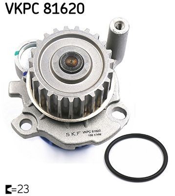 VKPC81620 Water pumps VKPC 81620 SKF Number of Teeth: 23, with gaskets/seals, Plastic, for toothed belt drive
