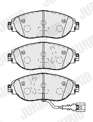 573838J Disc brake pads JURID 25217 review and test