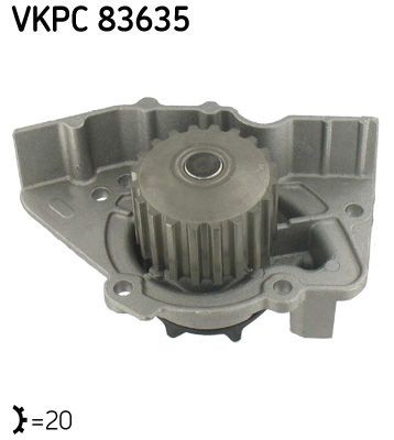 SKF Number of Teeth: 20, with gaskets/seals, Plastic, for timing belt drive Water pumps VKPC 83635 buy