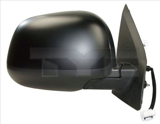 TYC Left, primed, black, for electric mirror adjustment, Convex, Heatable Side mirror 323-0014 buy
