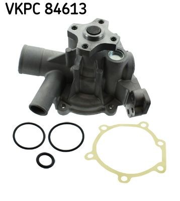 SKF VKPC 84613 Water pump with gaskets/seals, Metal, for v-ribbed belt use
