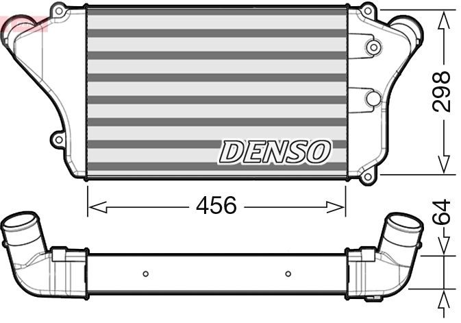 DENSO DIT45005 Ladeluftkühler für MITSUBISHI Canter (FE5, FE6) 6.Generation LKW in Original Qualität