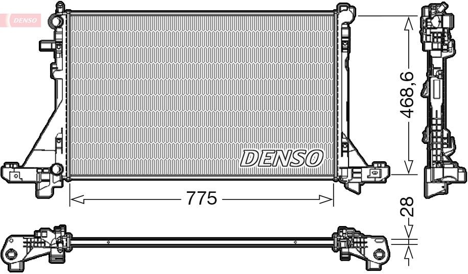 DENSO DRM23112 Engine radiator 4419451