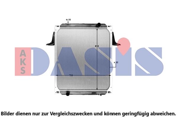 AKS DASIS 390017X Kühler, Motorkühlung für RENAULT TRUCKS Premium LKW in Original Qualität