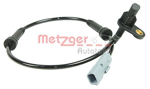 METZGER 0900940 ABS sensor Rear Axle Left, 2-pin connector, 498mm