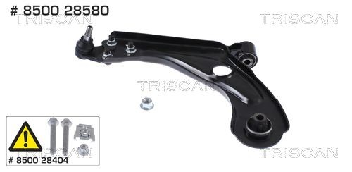 TRISCAN with ball joint, with rubber mount, Control Arm, Sheet Steel, Cone Size: 16,5 mm Cone Size: 16,5mm Control arm 8500 28580 buy