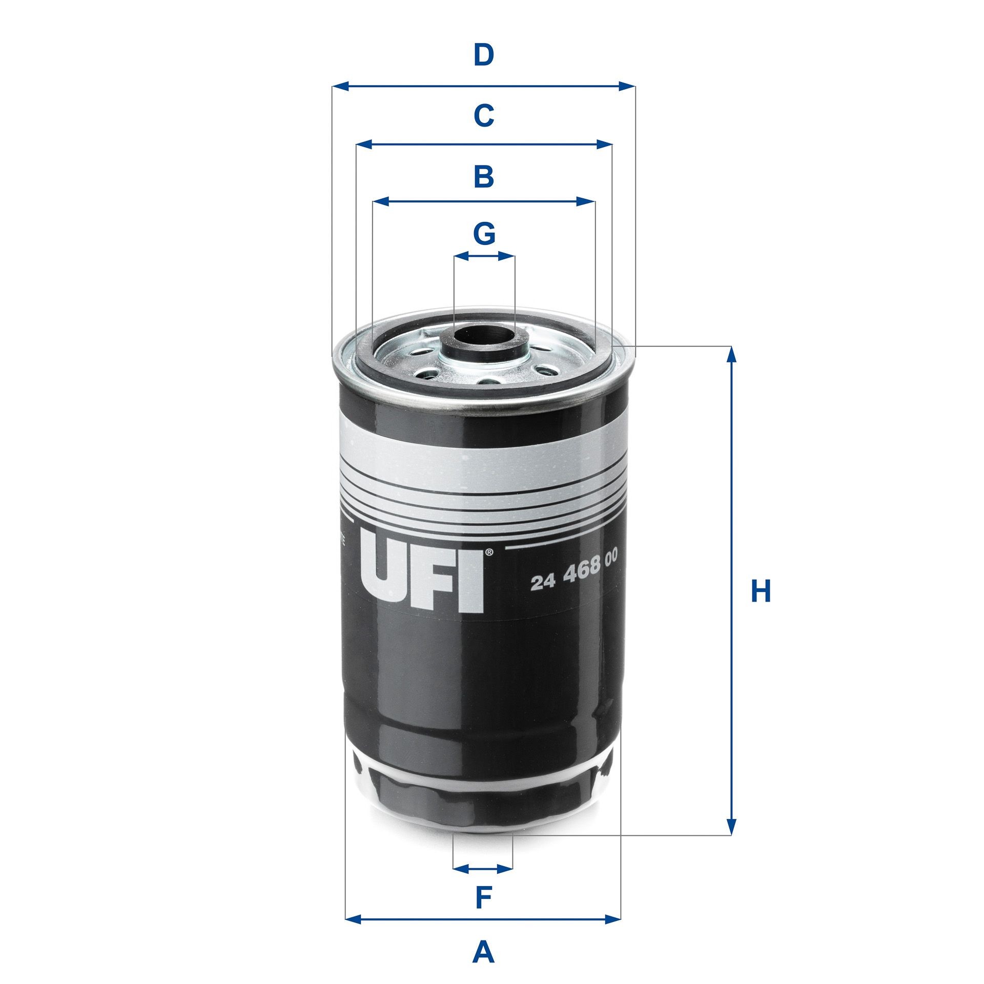 UFI 24.468.00 Fuel filter Filter Insert
