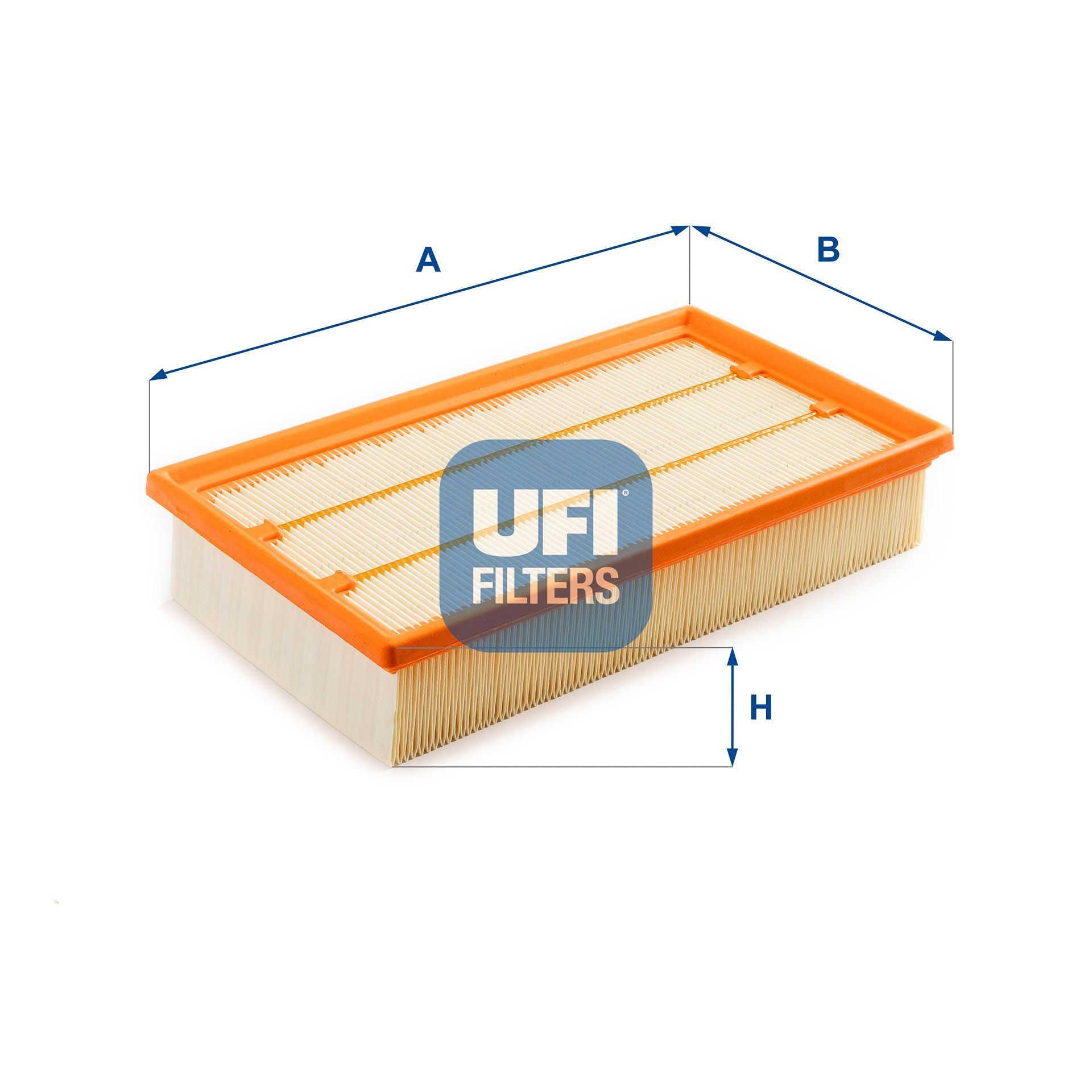 UFI 57,5mm, 171mm, 296mm, Filter Insert Length: 296mm, Width: 171mm, Height: 57,5mm Engine air filter 30.A33.00 buy