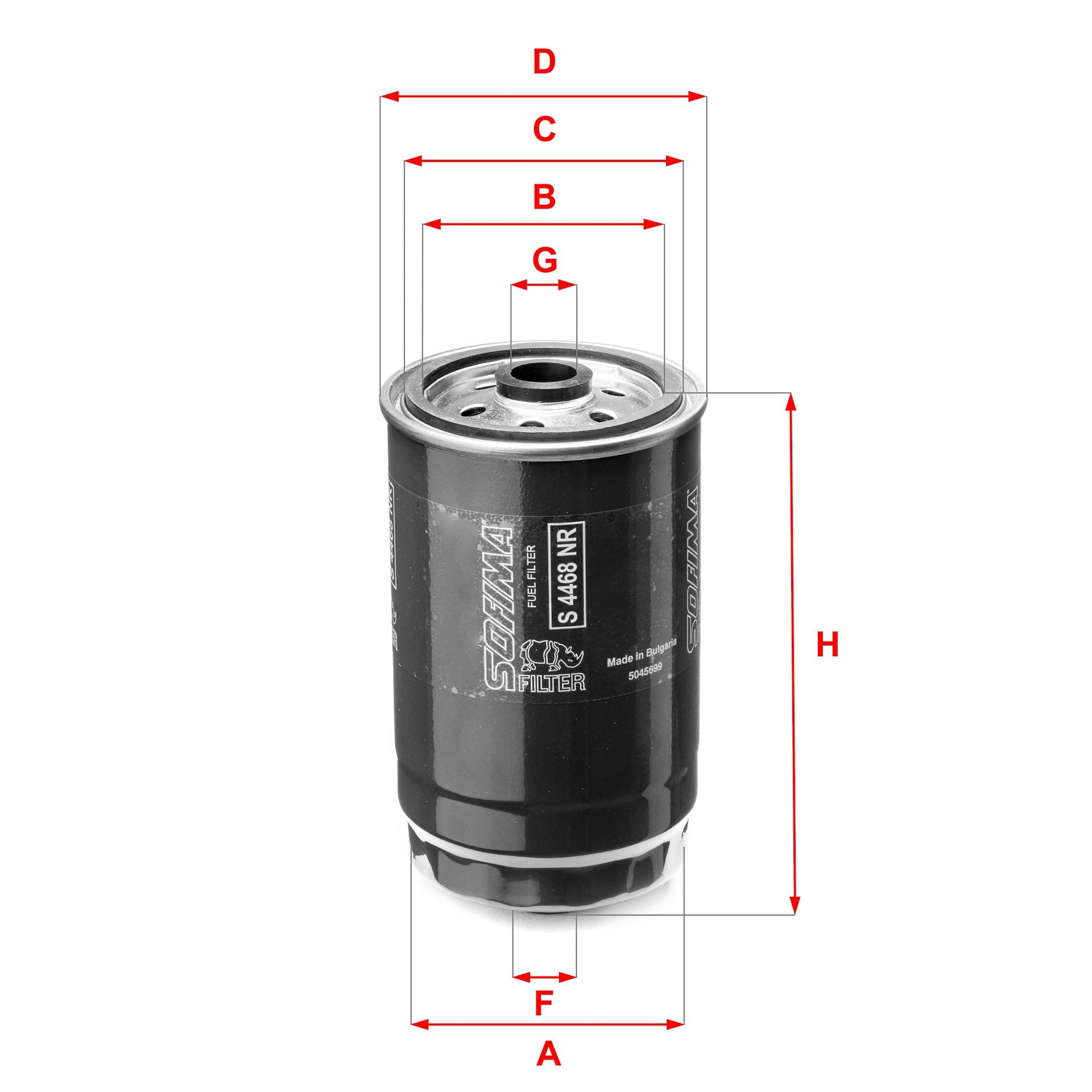 SOFIMA Filter Insert Height: 145mm Inline fuel filter S 4468 NR buy