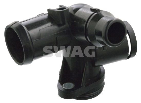 SWAG 30 10 6012 Coolant Flange Plastic, Rear, Centre, with seal