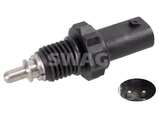 SWAG black, with seal ring Number of connectors: 2 Coolant Sensor 30 10 6318 buy