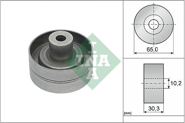Great value for money - INA Deflection / Guide Pulley, v-ribbed belt 532 0910 10