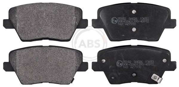 A.B.S. 35182 Brake pad set with acoustic wear warning