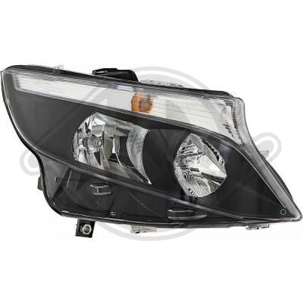 DIEDERICHS Headlight assembly LED and Xenon MERCEDES-BENZ VITO Mixto (W447) new 1668082