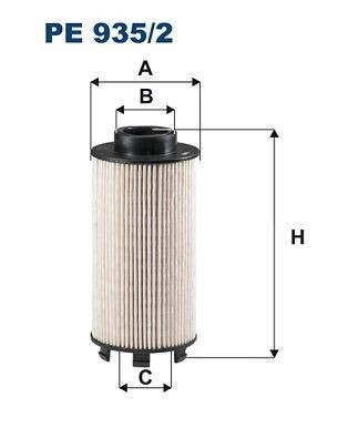 FILTRON Filter Insert Height: 160,5mm Inline fuel filter PE 935/2 buy
