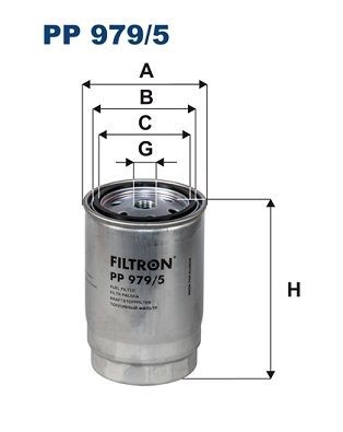 Original FILTRON Fuel filters PP 979/5 for HYUNDAI PORTER