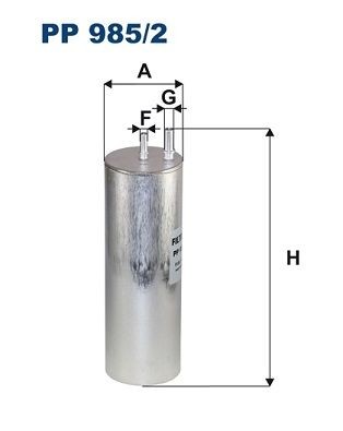 FILTRON PP 985/2 Fuel filter In-Line Filter, 8mm, 10mm