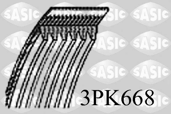 SASIC 3PK668 Serpentine belt 57170-2D001
