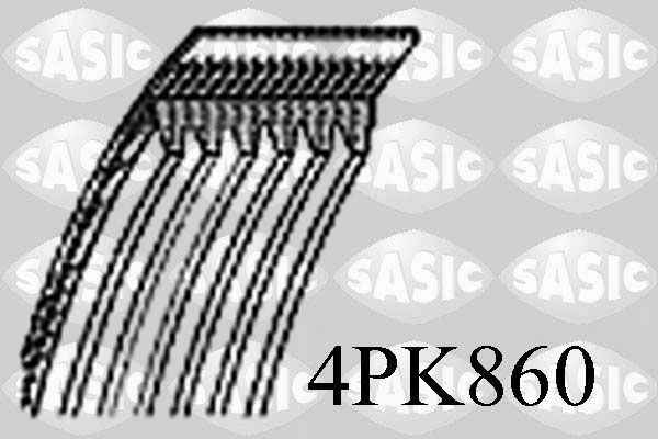 SASIC 4PK860 Serpentine belt 4 PK 860
