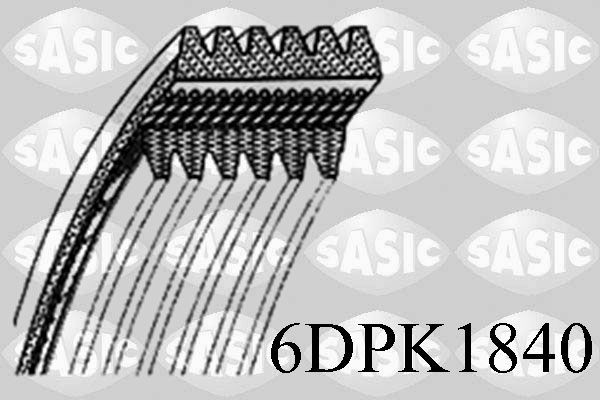 6PK1840 SASIC 6DPK1840 Serpentine belt 6 PK 1840