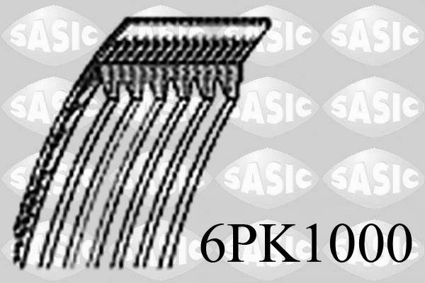 SASIC 6PK1000 Serpentine belt 6PK1000