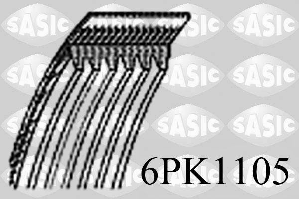 SASIC 6PK1105 Serpentine belt 38920PDAE03