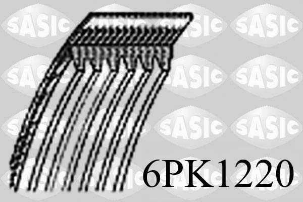 SASIC 6PK1220 V-Ribbed Belt Set 1612351680