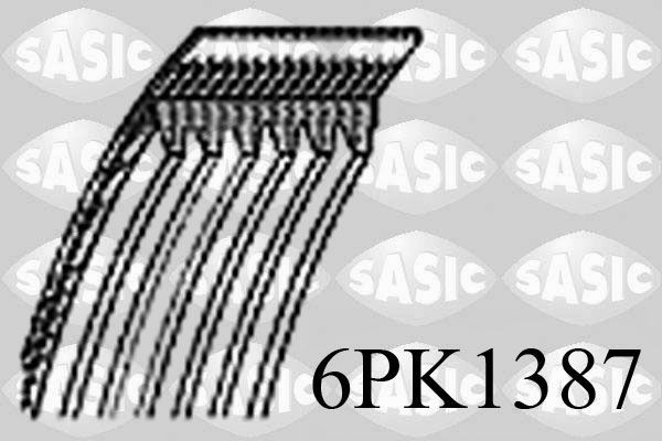 SASIC 6PK1387 Serpentine belt 5750Y0