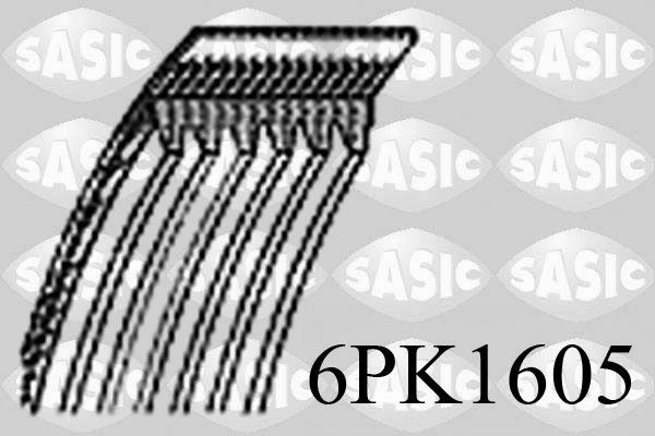SASIC 6PK1605 Serpentine belt 4792 070AB