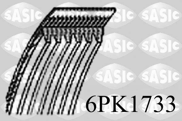 SASIC 6PK1733 V-Ribbed Belt Set 71749451