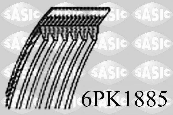 SASIC 6PK1885 Serpentine belt A1029977292