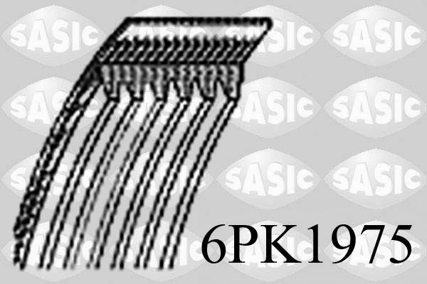 SASIC 6PK1975 Serpentine belt 7064728