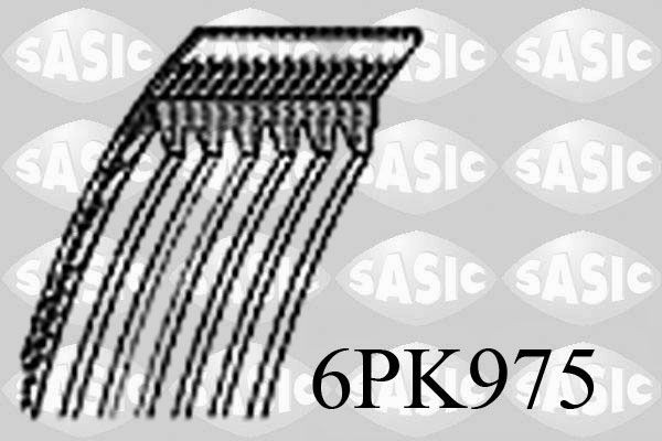 SASIC 6PK975 Serpentine belt 6 PK 975