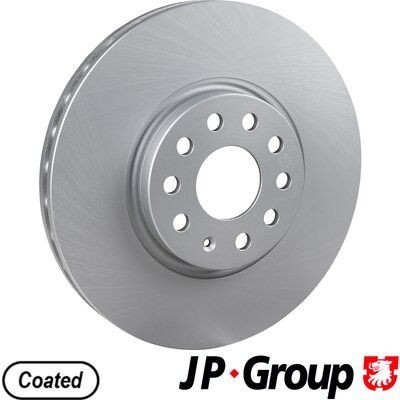 JP GROUP 1163114300 Brake disc Front Axle, 314x30mm, 5, internally vented, Coated