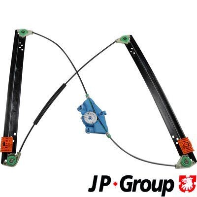 Power window mechanism JP GROUP Right Front, Operating Mode: Electric, without electric motor - 1188106580