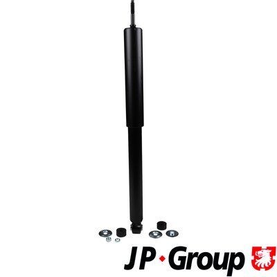 JP GROUP 1252104400 Shock absorber Rear Axle, Oil Pressure, Twin-Tube, Telescopic Shock Absorber, Top pin, Bottom eye
