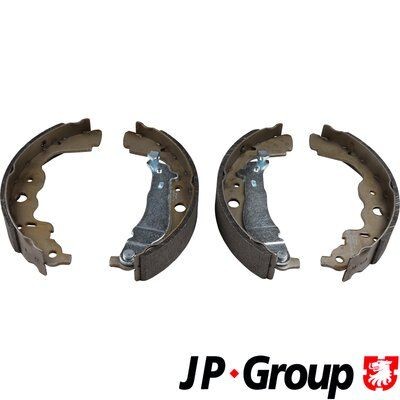 JP GROUP 1363901710 Brake Shoe Set Rear Axle, 228 x 42 mm, with lever
