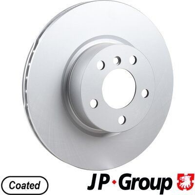 JP GROUP 1463107200 Brake disc Front Axle, 328x28mm, 5, internally vented, Coated