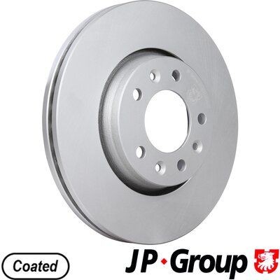 JP GROUP 3163100400 Brake disc Front Axle, 280x28mm, 5, Externally Vented, Coated