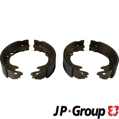 JP GROUP 3863900510 Brake Shoe Set Rear Axle, 220 x 57 mm, without lever