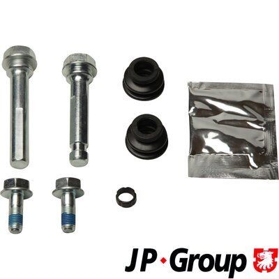 JP GROUP 4861951310 Guide Sleeve Kit, brake caliper Front Axle Left, Front Axle Right, with additional guide bolt