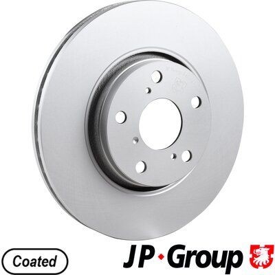 JP GROUP 4863104300 Brake disc Front Axle, 295x26mm, 5, Externally Vented, Coated