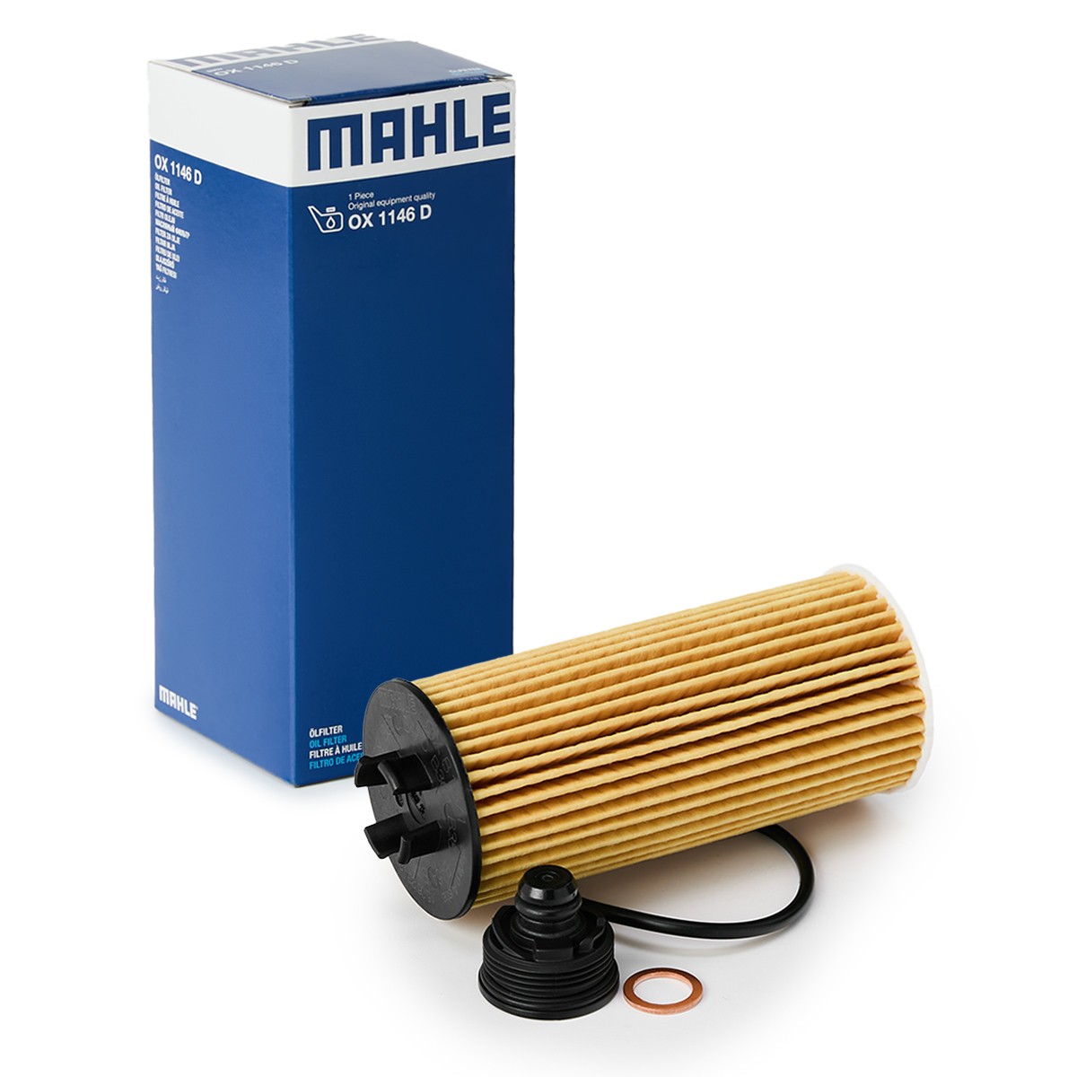MAHLE ORIGINAL OX 815/1D Engine oil filter Incl. Gasket Set, Filter Insert